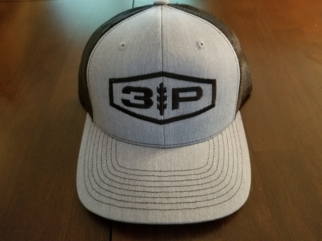 3plains 3P Black/Grey Snapback Hat